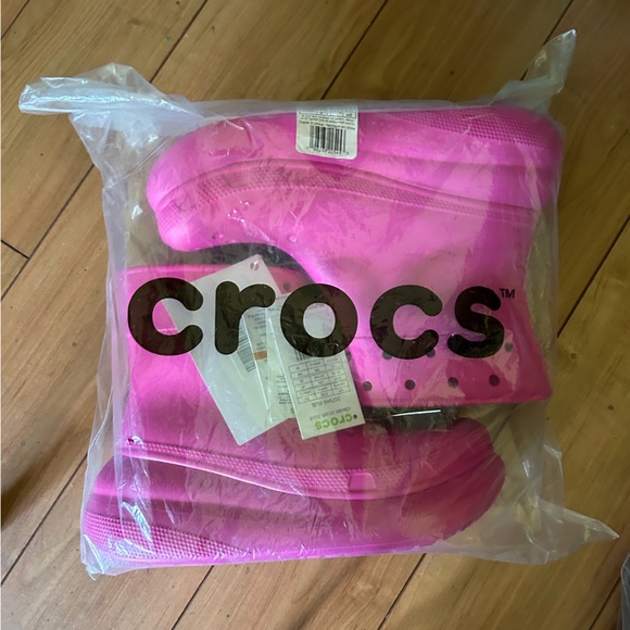 NEW Crocs boots Hot Pink Size 41 - Picture 6 of 8